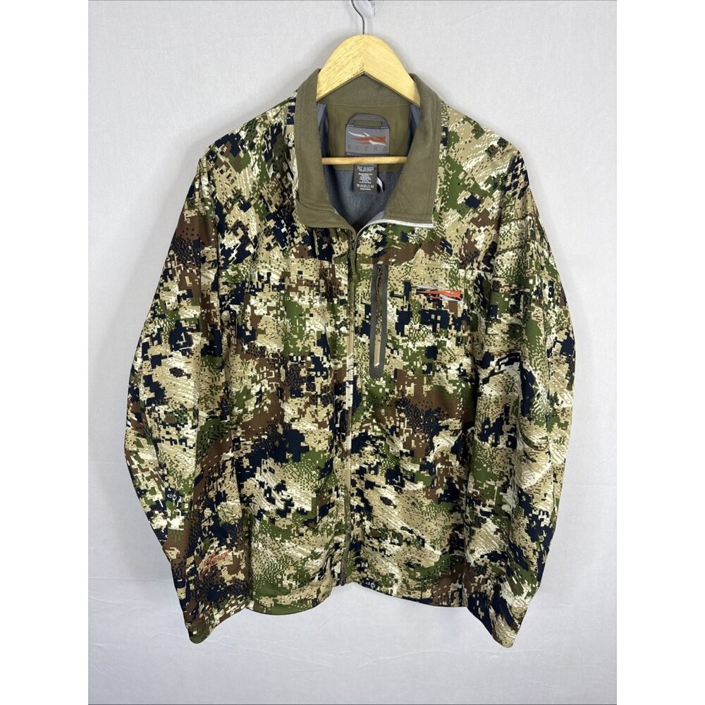 Sitka Gear Gore Windstopper Jacket Mens 2XL Camo Optifade Mountain Zip